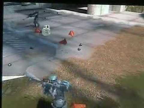 Halo 3 Splattered by a cone