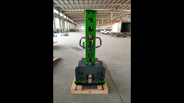 Semi electric self lifting stacker demo video