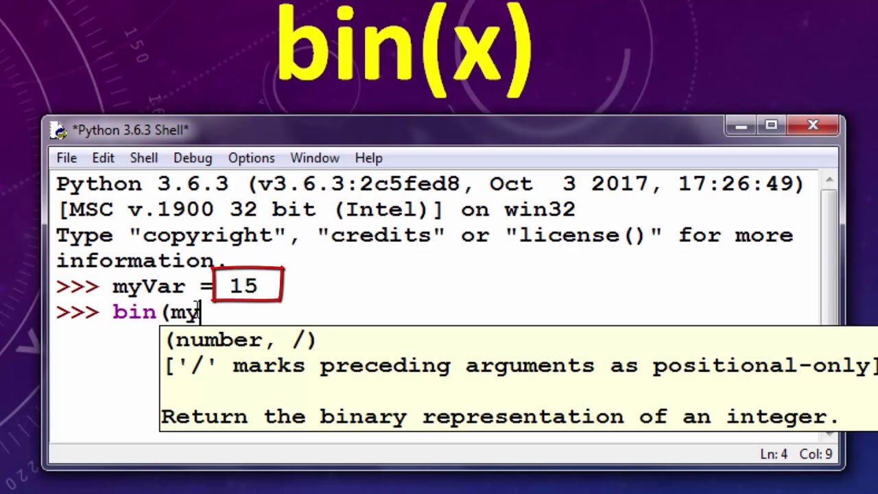 How to convert decimal to binary in Python