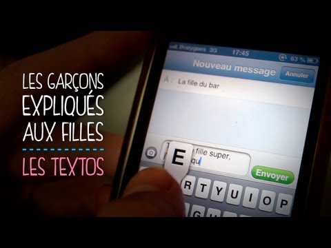 Les garçons expliqués aux filles :  les textos