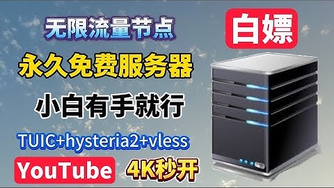 快上车！白嫖永久免费主机，小白零基础一键搭建TUIC+hysteria2+Vless reality高速节点！无限流量！先到先得！实测YouTube晚高峰4K秒开，流媒体 奈飞 chatgpt完美解锁