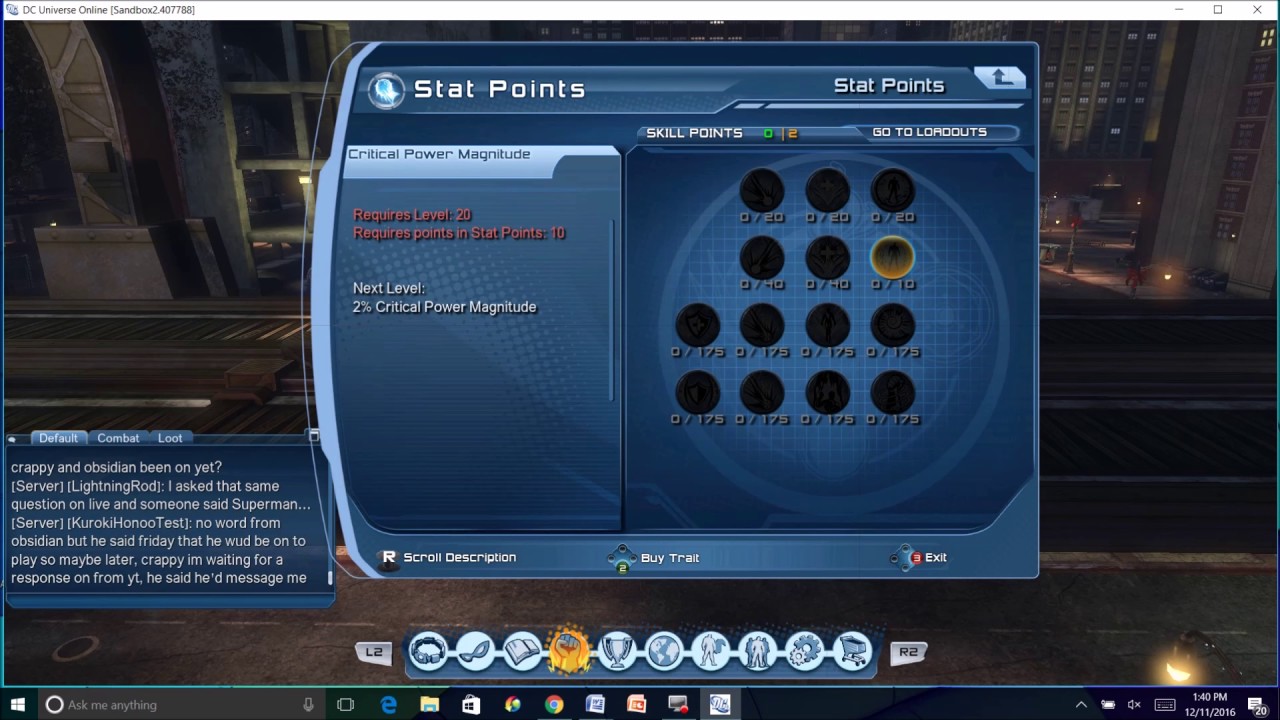 DCUO New Skill Point & Iconic Trees YouTube