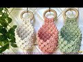 1005004316684398 Colourful Macrame Wall Hanging Air Plant Holder Planter Cotton Hand We