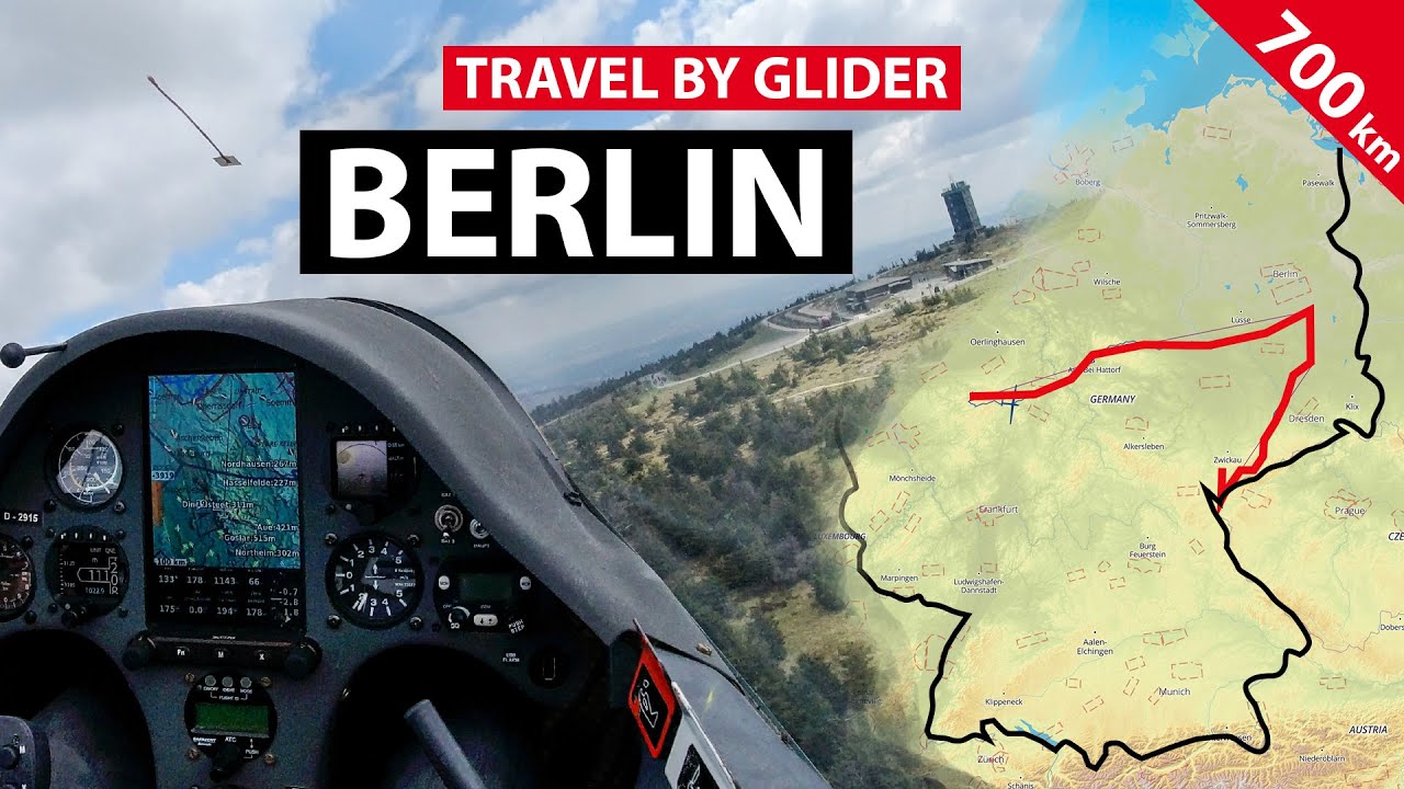 Travelling to Berlin by Glider 700 km - Day 2 - YouTube