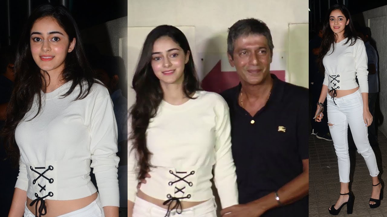 Chunky and Ananya Pandey