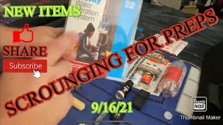 SCROUNGING FOR PREPS 9/16/21