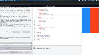 freeCodeCamp: Align Elements Using the justify-content Property