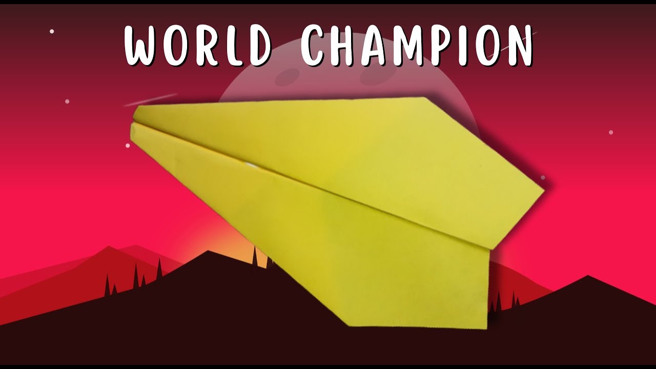 How to Make the world champion origami Paper Airplane/Best Paper Air