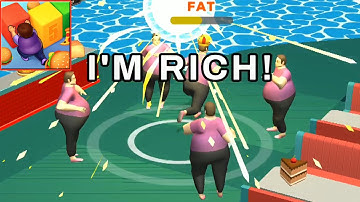 Fat Pusher (IOS, Android) NEW UPDATE Gameplay All Levels (Level 56-60)