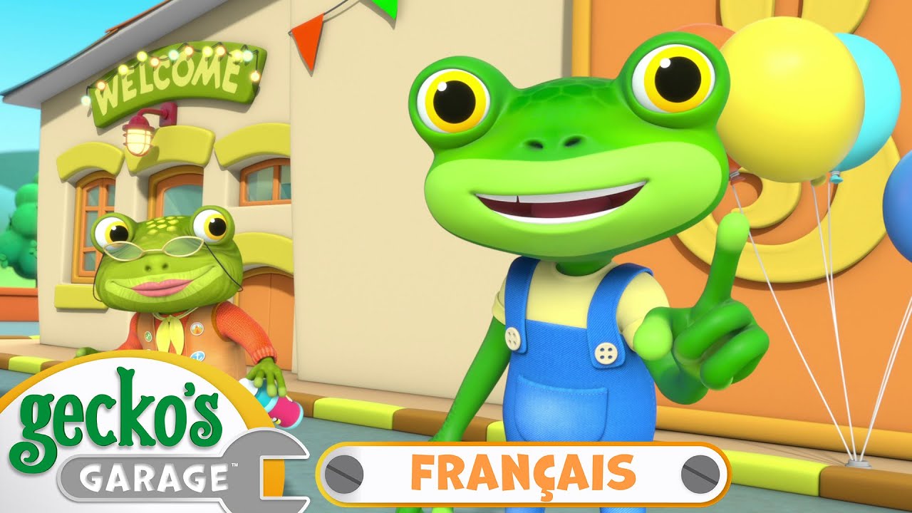 Grand-mère apprend de nouvelles compétences au gecko | Le Garage de Gecko｜Camions pour enfants