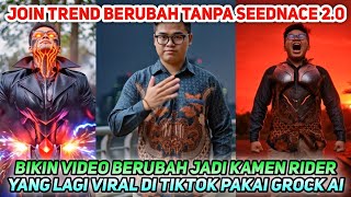 Cara Berubah Jadi Kamen Rider Viral Di Tiktok Pakai Grock Ai