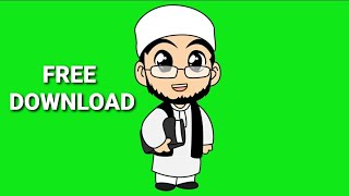 Green Screen Animasi berbicara ●Ustadz Ceramah●Free Download