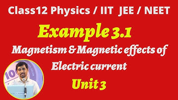 Class 12 Physics l Example 3.1 Magnetism and Magnetic Effects of Electric Current Part 2