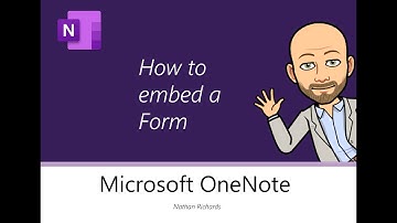 OneNote - How to embed a Form
