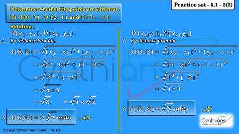 Coordinate Geometry Class 10 Practice Set 5.1 sum no 2 - 3 (Maharashtra Board )