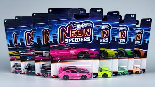 Unboxing Hot Wheels 2024 Neon Speeders - MIX 2!
