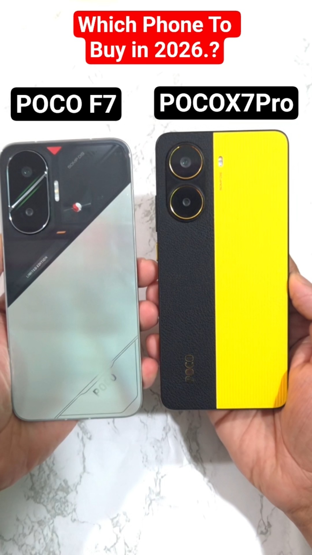 POCO F7 VS X7 PRO in 2026.?🚀🚀🔥🔥🔥 #pocof7 #pocox7pro - YouTube