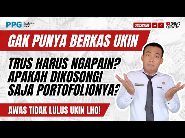 YANG HARUS DILAKUKAN KETIKA TIDAK PUNYA BERKAS UKIN PORTOFOLIO SAMA SEKALI‼️ class=