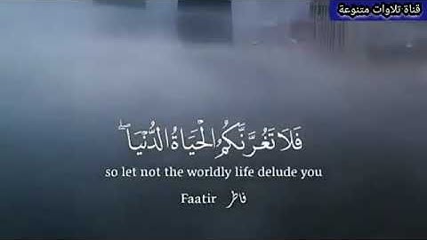 قراة القرآن الكريم مقطع قصير