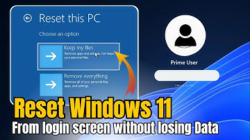 RESET Windows 11 from Login Screen (Without Losing DATA)