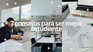 Estos consejos te harán mejor estudiante// 7 tips para antes de entrar a la UNIVERSIDAD