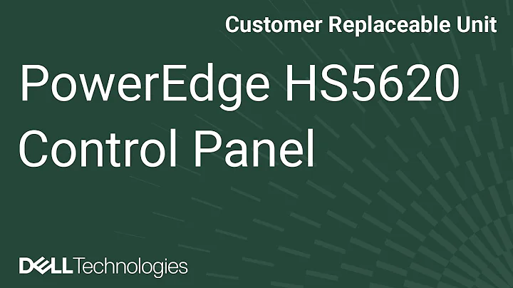Dell PowerEdge HS5620: Remove/Install Right Control Panel