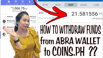 HOW TO TRANSFER/WITHDRAW FUNDS FROM ABRA WALLET  TO COINS.PH? Tutorial  for beginners by Zaira Chua