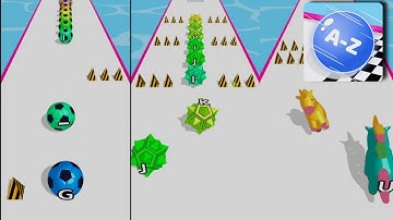 AZ RUN- 2048 ABC Runner 🥇🥈🥉 All levels Gameplay new andriod,ios Games