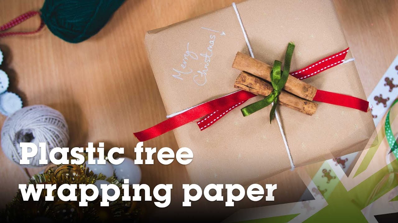 Plastic free wrapping paper 🎁 YouTube