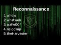 Reconnaissance Part 1 - Whois, dig, whatweb, wafwoof ,nslookup , theHarvester