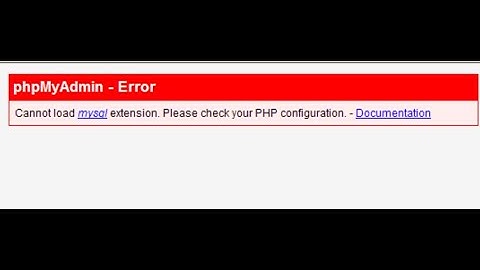 mysqli missing ! Quick solution under 2 minutes