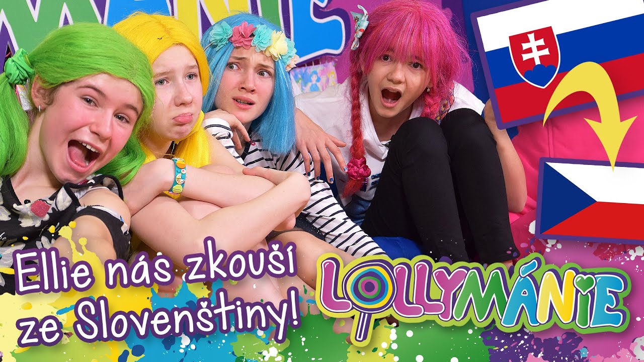 LOLLYMÁNIE - Ellie nás zkouší ze Slovenštiny😂