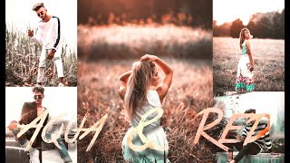 Aqua And Red | lightroom presets tutorial | free dng screenshot 3