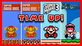 Super Mario Bros. TIME UP! Screens: All Official Ports [4K]