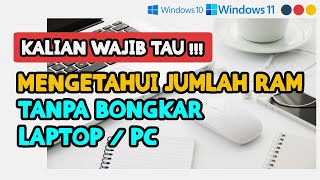 CARA MELIHAT JUMLAH SLOT RAM KOSONG TANPA BONGKAR LAPTOP (WINDOWS 11 &amp; WINDOWS 10)