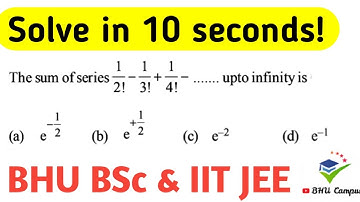 BHU BSc Maths & Ag Important Question | IIT JEE Mains Important Question | IIT JEE Math Trick