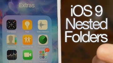 How to nest folders in iOS 9