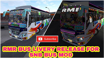 RMR BUS LIVERY RELEASE FOR SNB BUS MOD by gowtham gaming