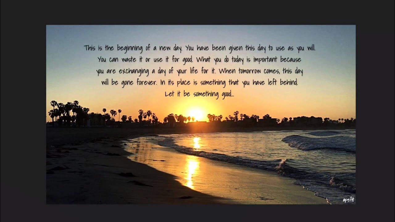 This is the beginning of a new day… YouTube