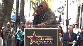Steve Harvey helped induct me into the Hollywood Walk of Fame!
