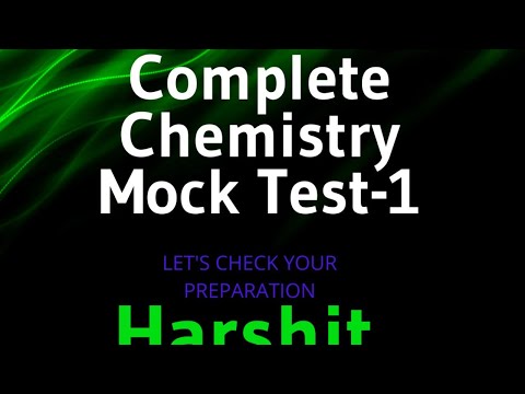 NEET 2021 MOCK TEST-1 || NEET Chemistry || Harshit Jhalani