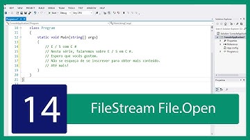 C# Tutorial de IO #14 - FileStream Com O File Open