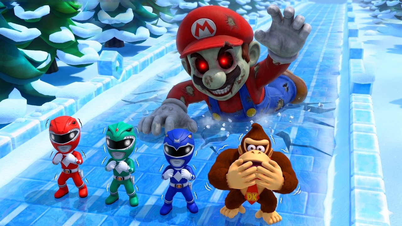 マリオパーティ10】ミニゲーム対決！Power Rangers チームVSドンキー