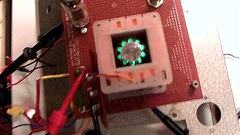 LM Ericsson trochotron RYG10 counting up to 100KHz by using an electro magnet.