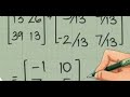 Matrices - Inverse and determinant