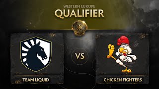 Liquid vs Chicken Fighters Game 1 - TI10 EU Qualifiers: Lower Bracket R4 w/ Avo+ &amp; SeekNStrike