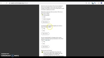 Common Application Account Rollover