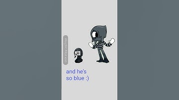 Thumbnail of blue are the feelings that live inside me(ignored the glichtes) #dandysworld#blot#alightmotion#blot