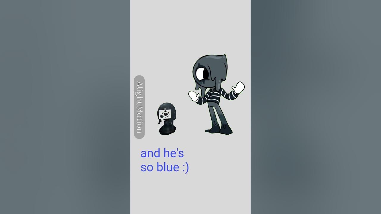 blue are the feelings that live inside me(ignored the glichtes) #dandysworld#blot#alightmotion#blot