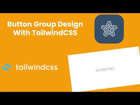 Button Group design using TailwindCSS  | Tailis #tailwind #tailwindcss #tailwindtutorial #tailwindv3